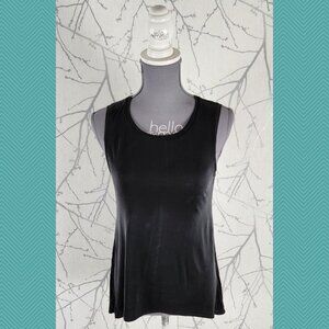 Generation Love Black Cupro Blend Round Neck Tank